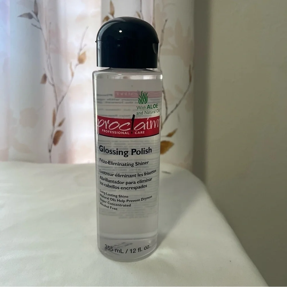 Proclaim Glossing Polish 12Oz With Aloe And Natural Oils Frizz Eliminating Shine